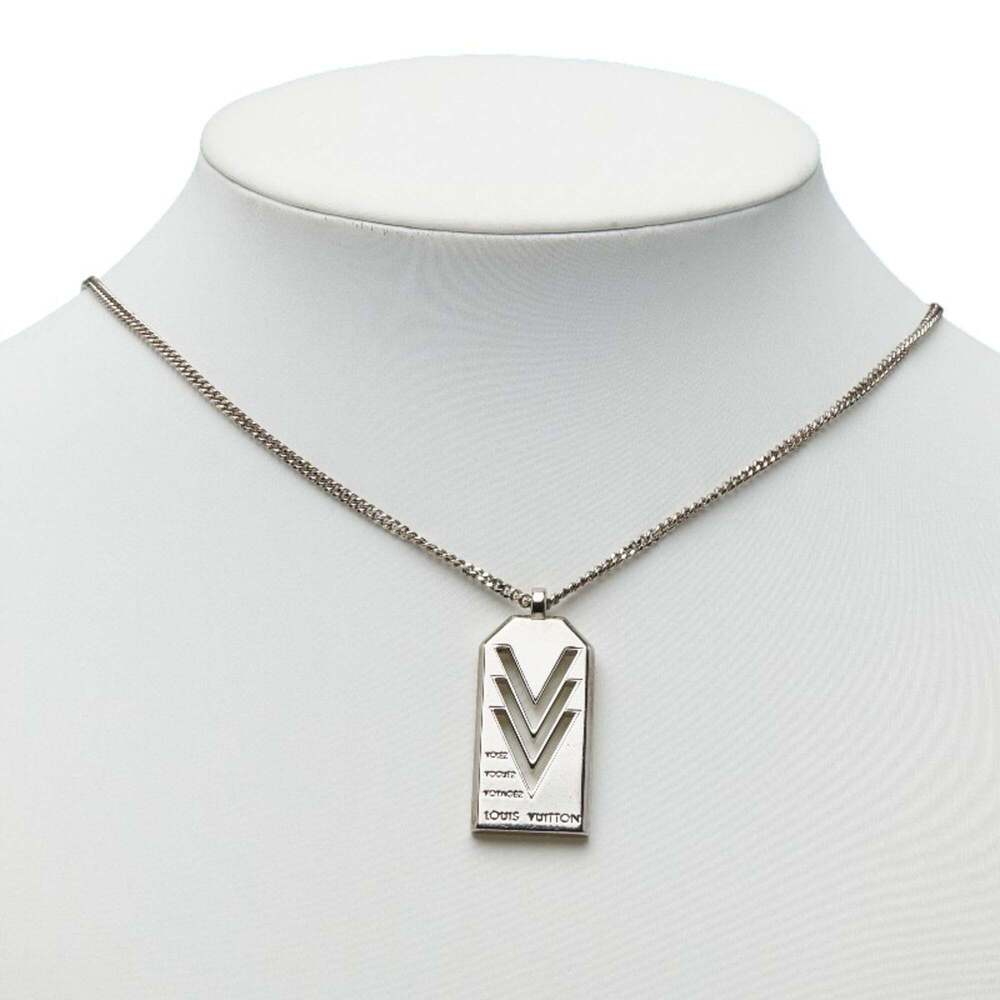 LOUIS VUITTON Silver Necklace - Picture 7 of 7